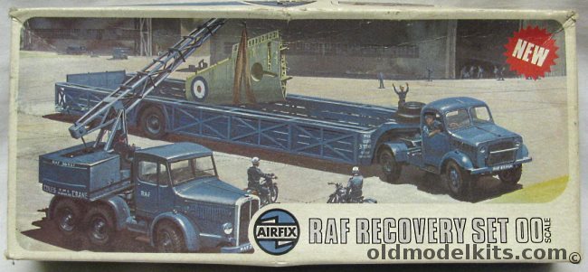 Airfix 1/76 Thorneycroft Amazon w/Coles Mk7 Crane and Bedford OX Tractor and 'Queen Mary' trailer-RAF Recovery Set, 03304-8 plastic model kit